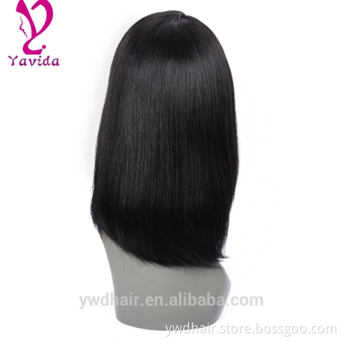 human hair lace front wig 100 brazilian virgin hair full lace wigs Glueless bob style human hair wig
